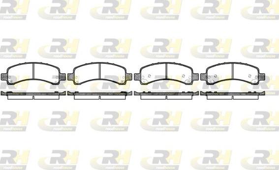 Roadhouse 2989.10 - Kit pastiglie freno, Freno a disco autozon.pro