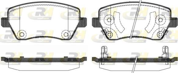 Roadhouse 2987.02 - Kit pastiglie freno, Freno a disco autozon.pro