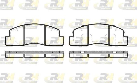 Roadhouse 2495.00 - Kit pastiglie freno, Freno a disco autozon.pro