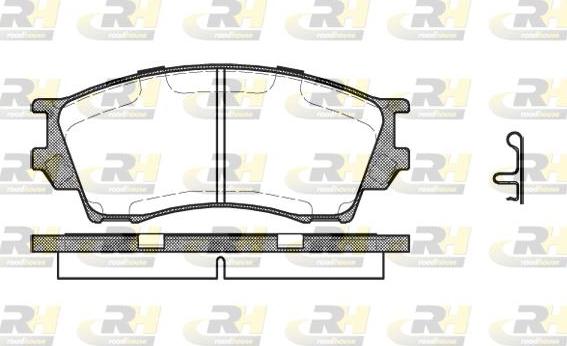 Roadhouse 2491.00 - Kit pastiglie freno, Freno a disco autozon.pro