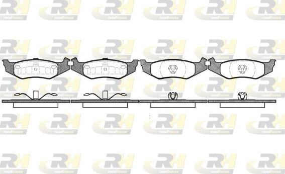 Roadhouse 2493.00 - Kit pastiglie freno, Freno a disco autozon.pro