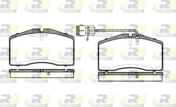 Roadhouse 2448.12 - Kit pastiglie freno, Freno a disco autozon.pro