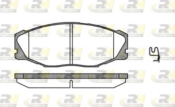 Roadhouse 2443.04 - Kit pastiglie freno, Freno a disco autozon.pro