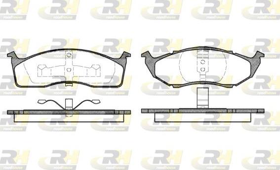 Roadhouse 2447.00 - Kit pastiglie freno, Freno a disco autozon.pro