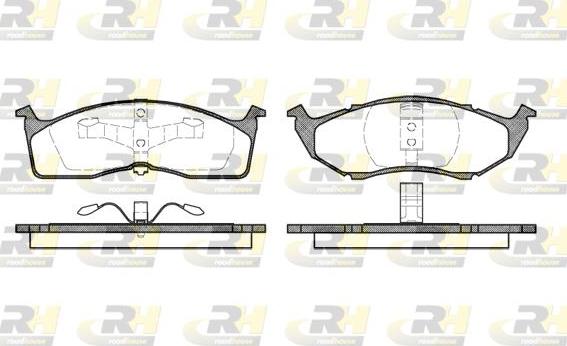 Roadhouse 2447.20 - Kit pastiglie freno, Freno a disco autozon.pro