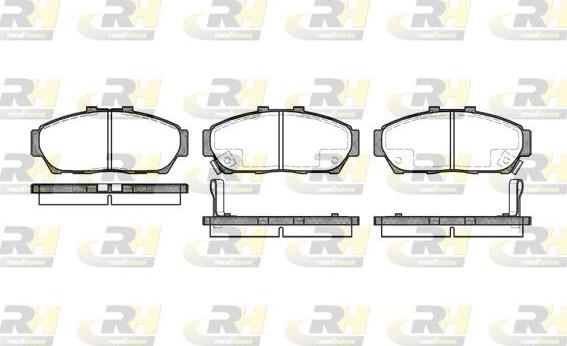 Roadhouse 2464.02 - Kit pastiglie freno, Freno a disco autozon.pro