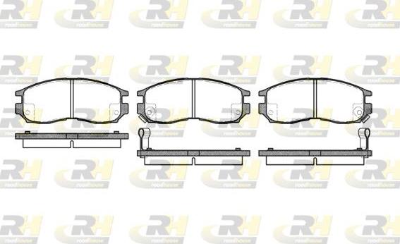 Roadhouse 2460.02 - Kit pastiglie freno, Freno a disco autozon.pro