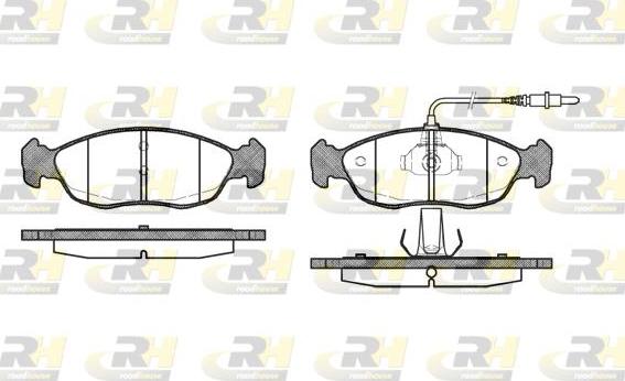 Roadhouse 2461.02 - Kit pastiglie freno, Freno a disco autozon.pro