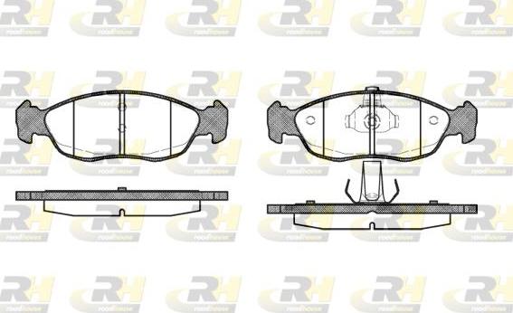 Roadhouse 2461.10 - Kit pastiglie freno, Freno a disco autozon.pro