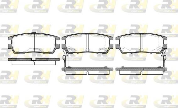 Roadhouse 2405.02 - Kit pastiglie freno, Freno a disco autozon.pro