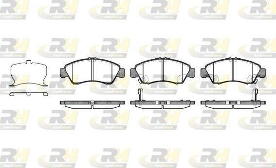 Roadhouse 2419.22 - Kit pastiglie freno, Freno a disco autozon.pro