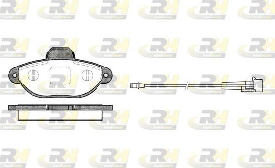 Roadhouse 2414.01 - Kit pastiglie freno, Freno a disco autozon.pro