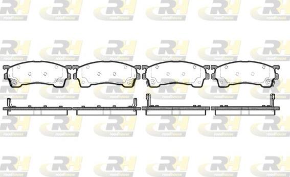 Roadhouse 2415.04 - Kit pastiglie freno, Freno a disco autozon.pro