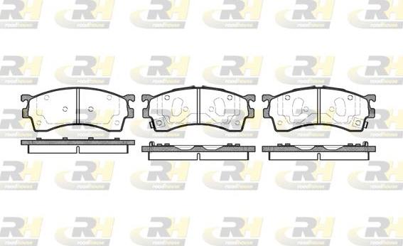 Roadhouse 2415.12 - Kit pastiglie freno, Freno a disco autozon.pro