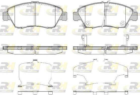 Roadhouse 2418.32 - Kit pastiglie freno, Freno a disco autozon.pro