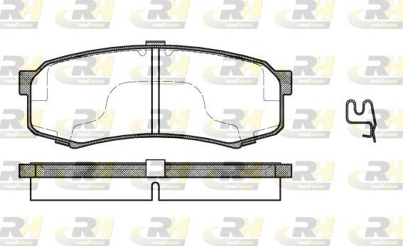 Roadhouse 2413.04 - Kit pastiglie freno, Freno a disco autozon.pro