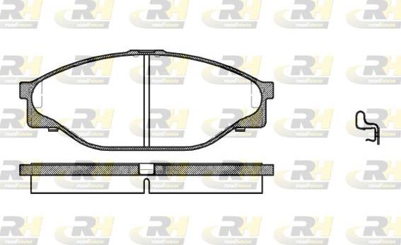 Roadhouse 2412.20 - Kit pastiglie freno, Freno a disco autozon.pro