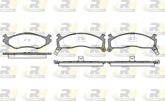 Roadhouse 2484.02 - Kit pastiglie freno, Freno a disco autozon.pro