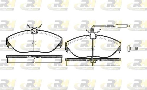 Roadhouse 2486.02 - Kit pastiglie freno, Freno a disco autozon.pro