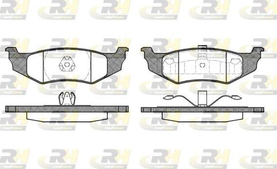 Roadhouse 2482.40 - Kit pastiglie freno, Freno a disco autozon.pro