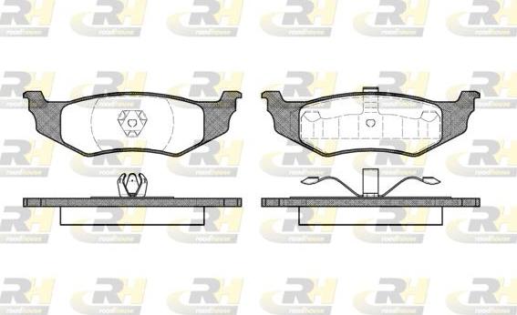 Roadhouse 2482.00 - Kit pastiglie freno, Freno a disco autozon.pro