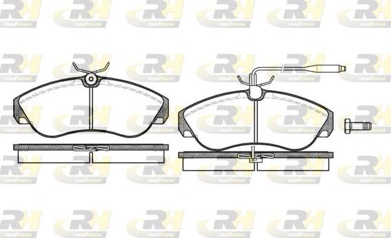 Roadhouse 2487.02 - Kit pastiglie freno, Freno a disco autozon.pro