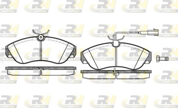 Roadhouse 2487.11 - Kit pastiglie freno, Freno a disco autozon.pro