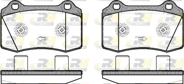 Roadhouse 2434.58 - Kit pastiglie freno, Freno a disco autozon.pro