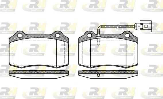 Roadhouse 2434.01 - Kit pastiglie freno, Freno a disco autozon.pro