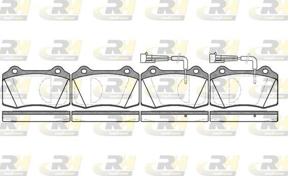 Roadhouse 2434.02 - Kit pastiglie freno, Freno a disco autozon.pro