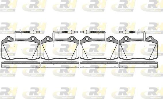 Roadhouse 2434.14 - Kit pastiglie freno, Freno a disco autozon.pro