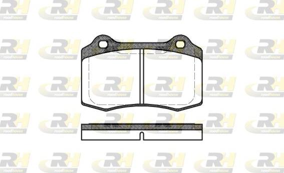 Roadhouse 2434.30 - Kit pastiglie freno, Freno a disco autozon.pro