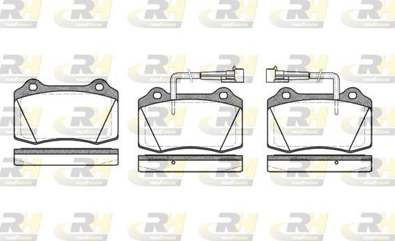 Roadhouse 2434.22 - Kit pastiglie freno, Freno a disco autozon.pro