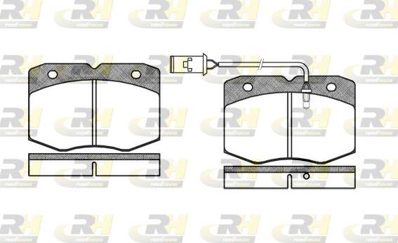 Roadhouse 2435.02 - Kit pastiglie freno, Freno a disco autozon.pro