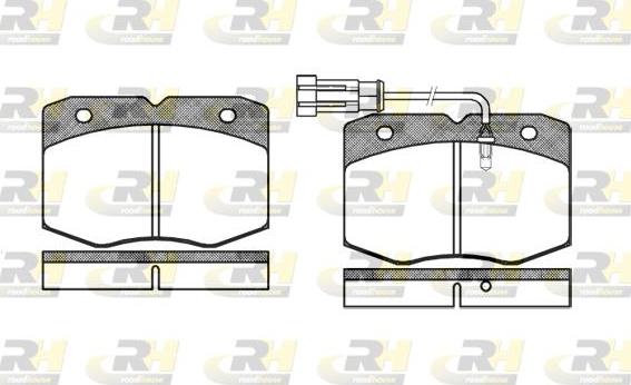 Roadhouse 2435.12 - Kit pastiglie freno, Freno a disco autozon.pro