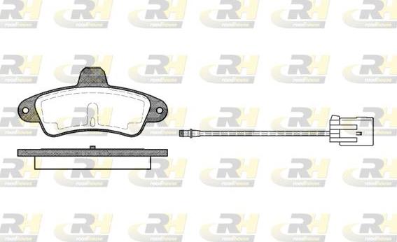 Roadhouse 2433.02 - Kit pastiglie freno, Freno a disco autozon.pro