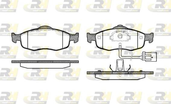 Roadhouse 2432.02 - Kit pastiglie freno, Freno a disco autozon.pro