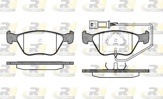 Roadhouse 2437.02 - Kit pastiglie freno, Freno a disco autozon.pro