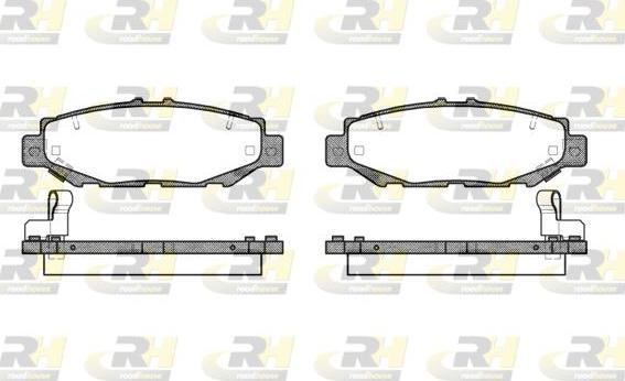 Roadhouse 2424.04 - Kit pastiglie freno, Freno a disco autozon.pro