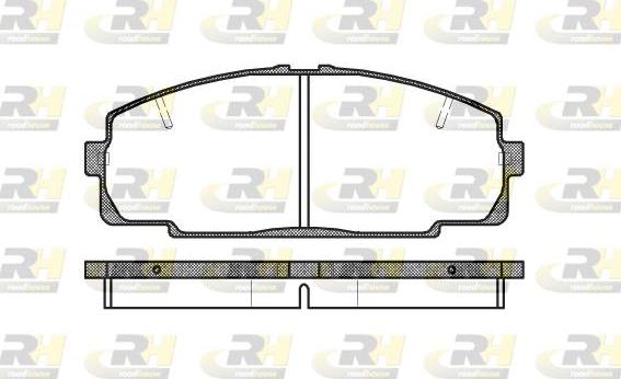 Roadhouse 2421.20 - Kit pastiglie freno, Freno a disco autozon.pro