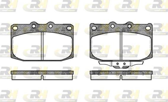 Roadhouse 2428.02 - Kit pastiglie freno, Freno a disco autozon.pro