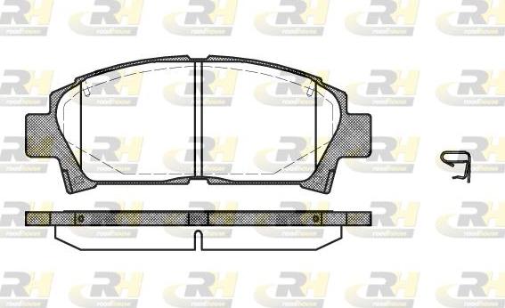 Roadhouse 2427.02 - Kit pastiglie freno, Freno a disco autozon.pro