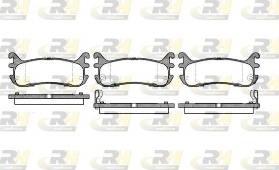 Roadhouse 2479.02 - Kit pastiglie freno, Freno a disco autozon.pro