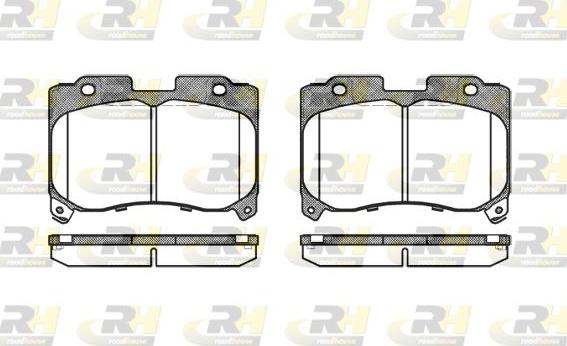 Roadhouse 2474.04 - Kit pastiglie freno, Freno a disco autozon.pro