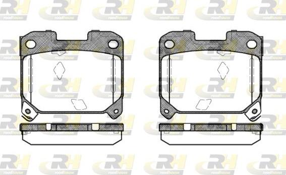 Roadhouse 2475.04 - Kit pastiglie freno, Freno a disco autozon.pro