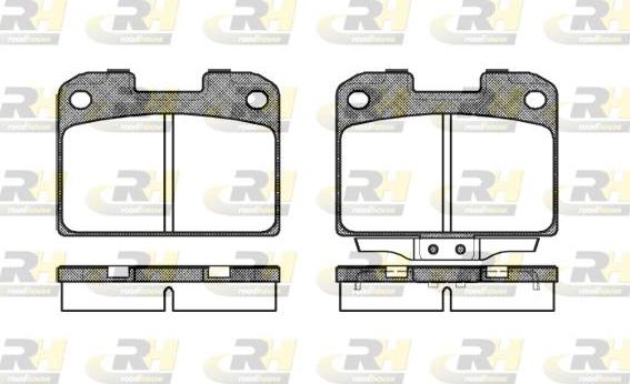 Roadhouse 2476.00 - Kit pastiglie freno, Freno a disco autozon.pro