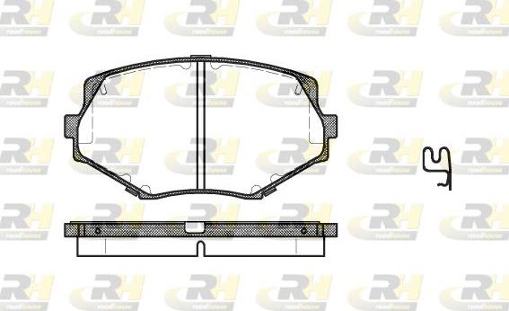 Roadhouse 2478.02 - Kit pastiglie freno, Freno a disco autozon.pro