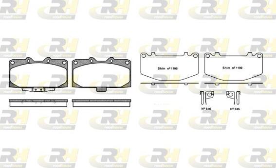 Roadhouse 2599.12 - Kit pastiglie freno, Freno a disco autozon.pro