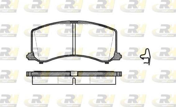 Roadhouse 2595.02 - Kit pastiglie freno, Freno a disco autozon.pro