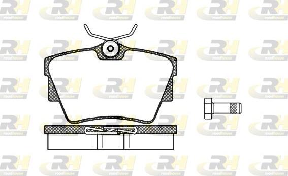 Roadhouse 2591.30 - Kit pastiglie freno, Freno a disco autozon.pro